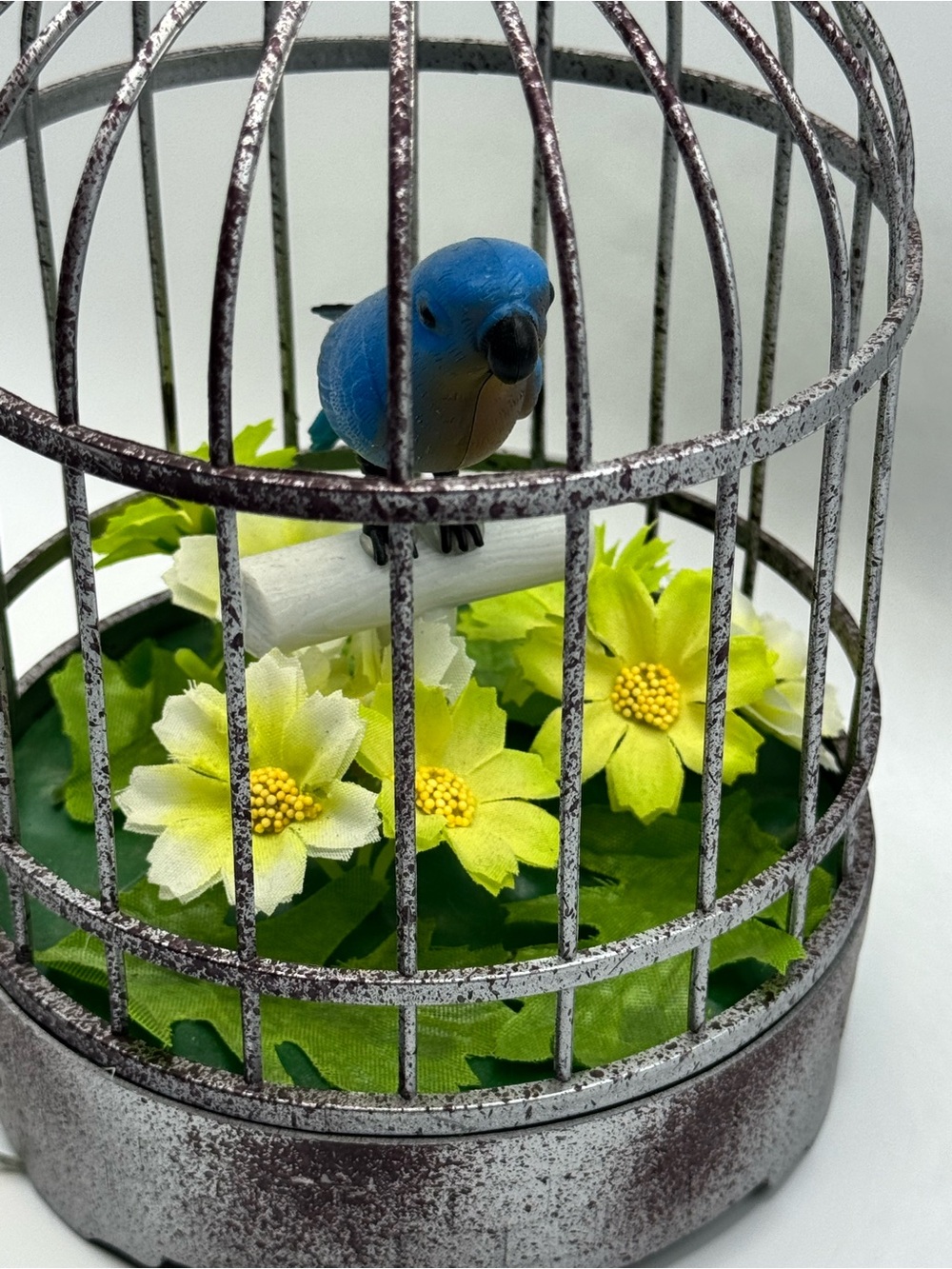 Pac Pan Asian Creations Blue Bird of Happiness in Cage
